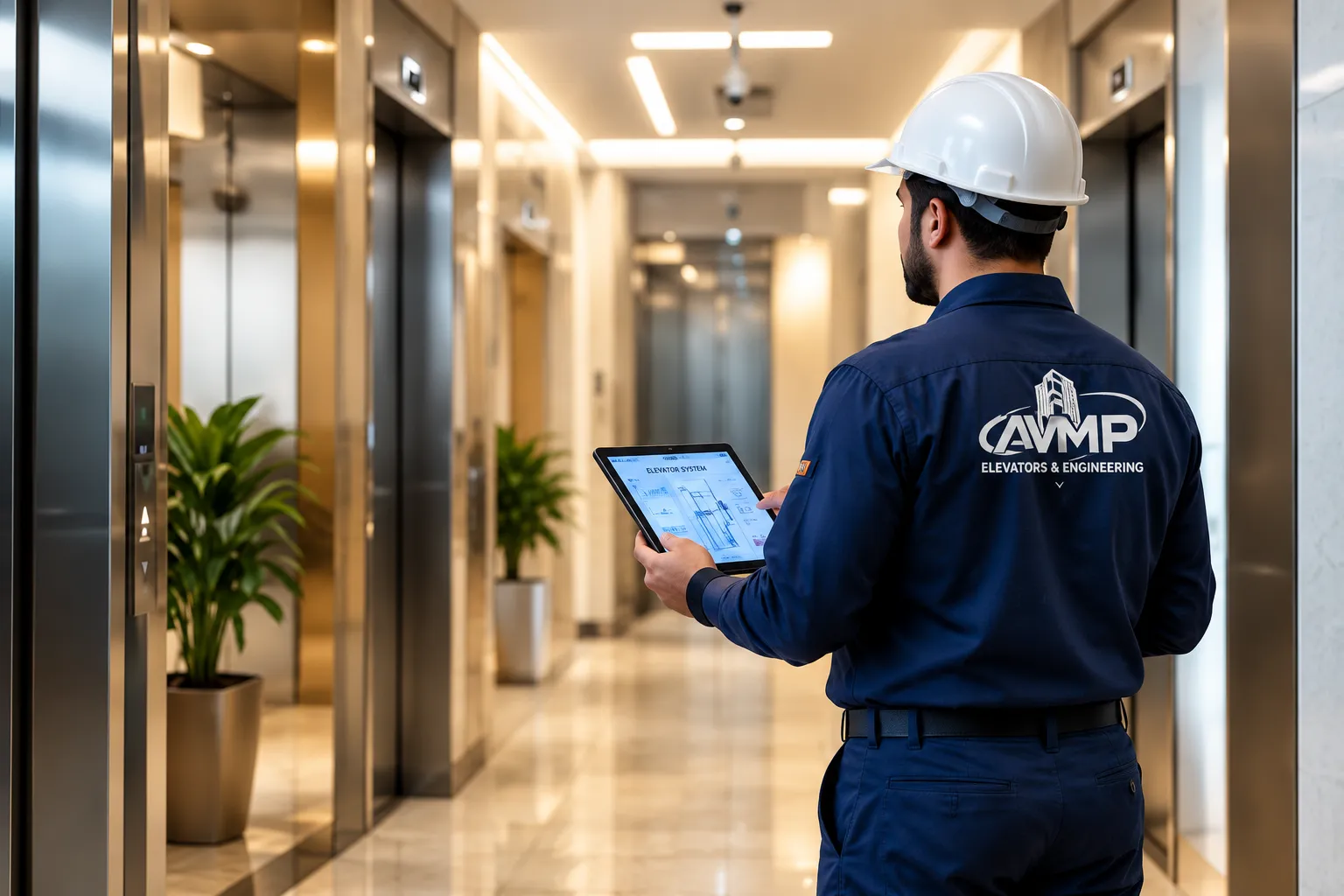 AVMP elevator technician inspection